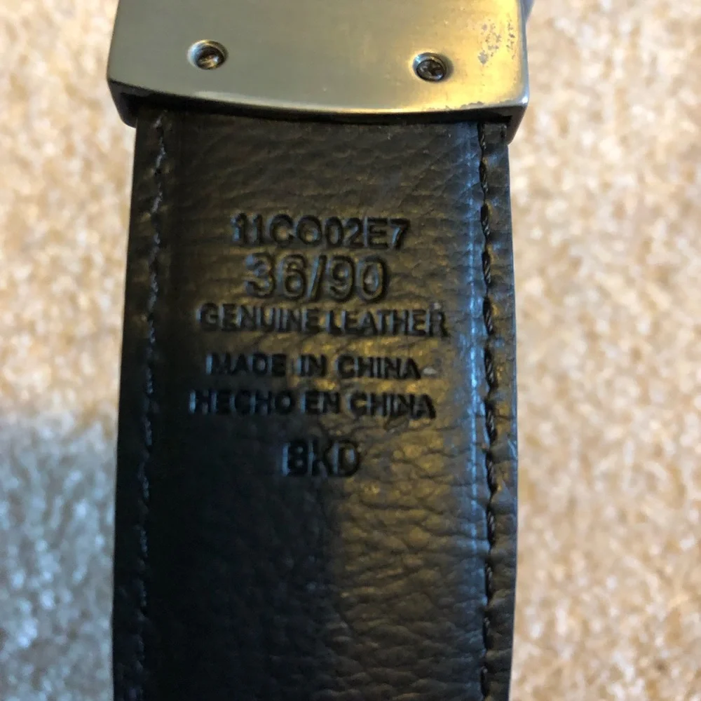 Columbia Reversibe Leather Belt 43 Length - Picture 3 of 7